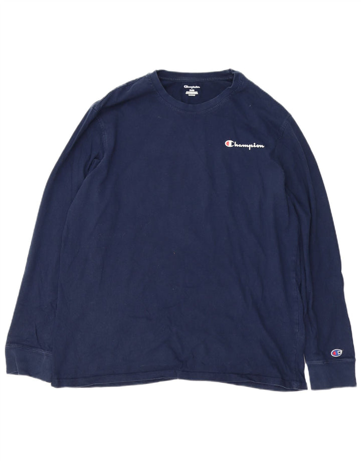 Top pentru bărbați Champion cu mânecă lungă, XL, bleumarin, bumbac