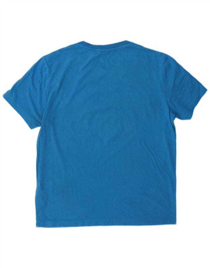 Tricou grafic pentru bărbați Champion Top din bumbac albastru mediu