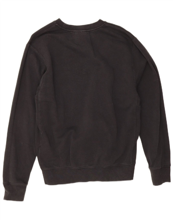 Hanorac Nike pentru bărbați, cu tăiere lejeră, pulover mic, negru, bumbac