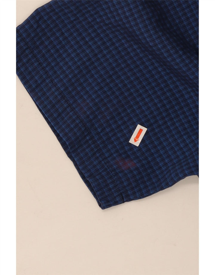 Cămașă cu mânecă scurtă pentru bărbați MOSSIMO XL, albastru vichy, raion