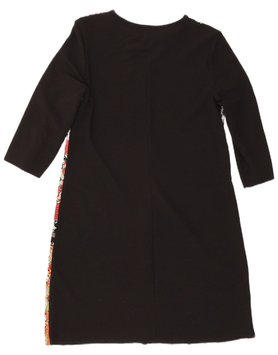 Rochie caftan cu mâneci 3/4 pentru femei Zara UK 12 Medium Black Patchwork