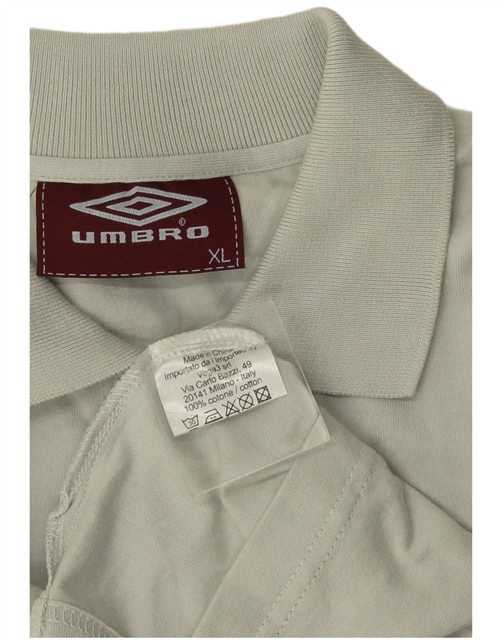 Cămașă polo Umbro pentru bărbați XL, bumbac verde