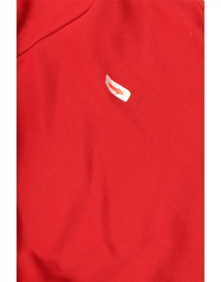 Jachetă de trening pentru femei Adidas UK 12/14 Poliester roșu mediu