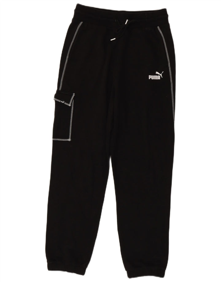 Pantaloni de trening Puma pentru femei Cargo Pantaloni de jogging, bumbac negru mic