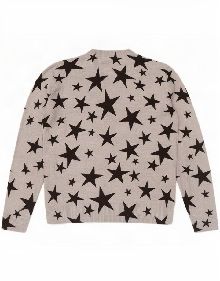 Marks & Spencer Pulover cu decolteu cu grafic pentru femei UK 12 Gri mediu
