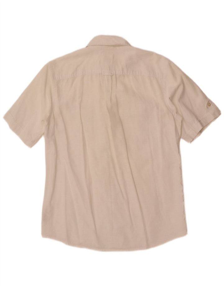 Cămașă cu mânecă scurtă Dockers pentru bărbați, in alb mediu