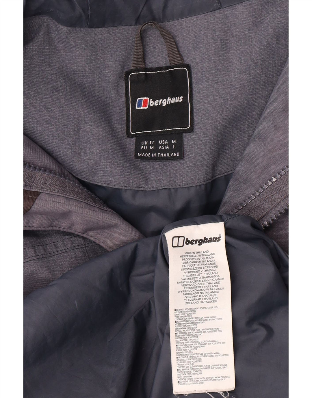 Pelernă de ploaie cu glugă pentru femei Berghaus UK 12 Poliamidă albastră medie