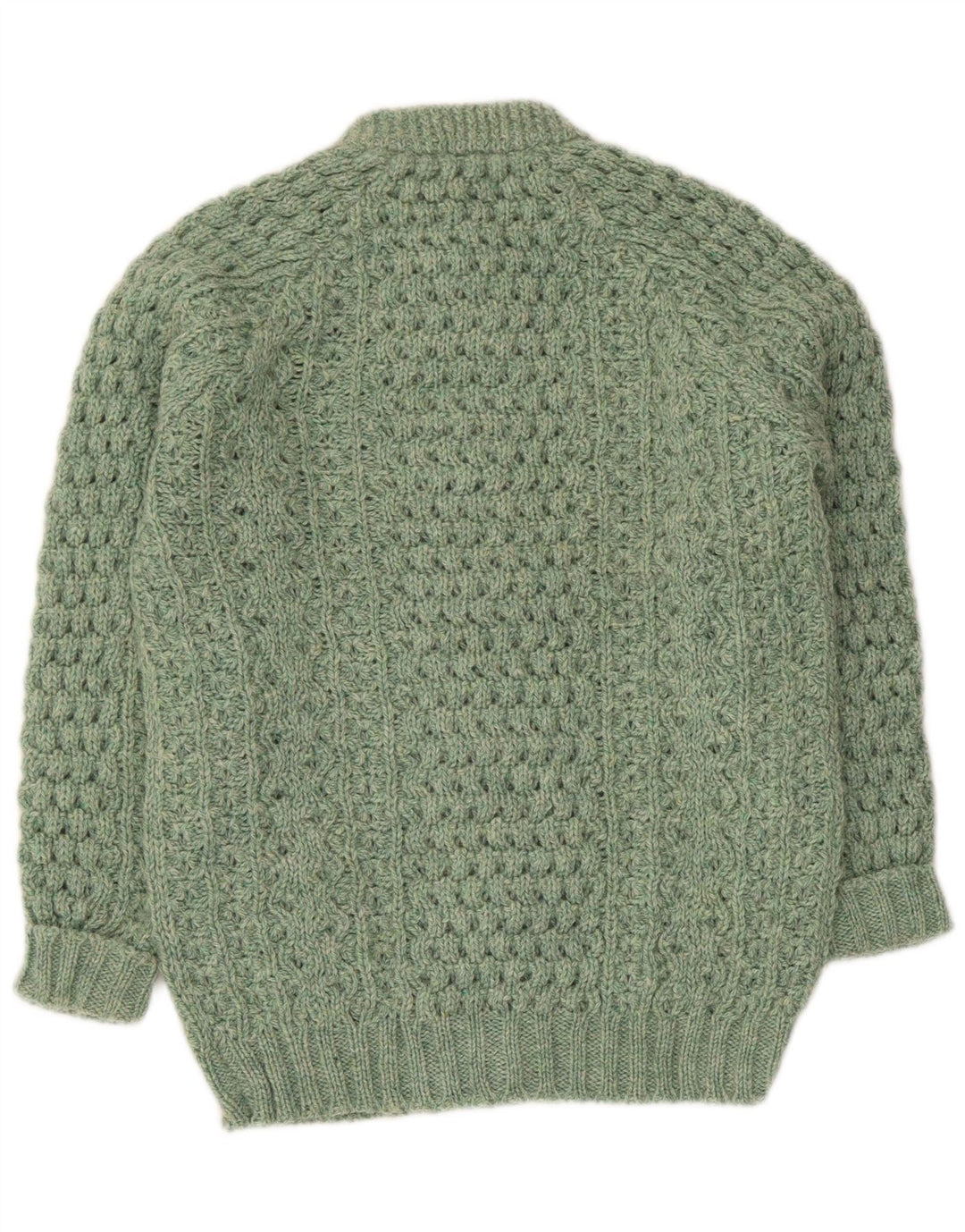 Pulover cardigan vintage pentru femei UK 14 verde mediu