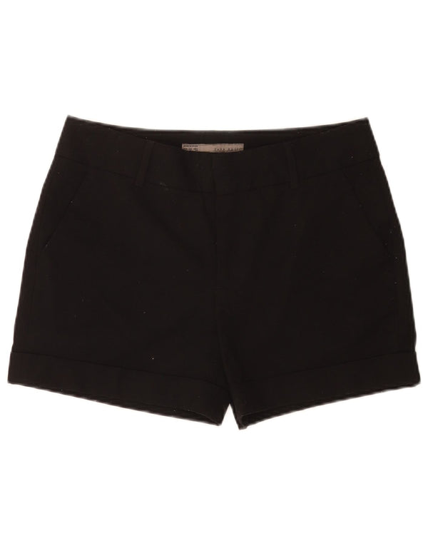 Pantaloni scurți chino pentru femei Zara Medium W28 Poliester negru