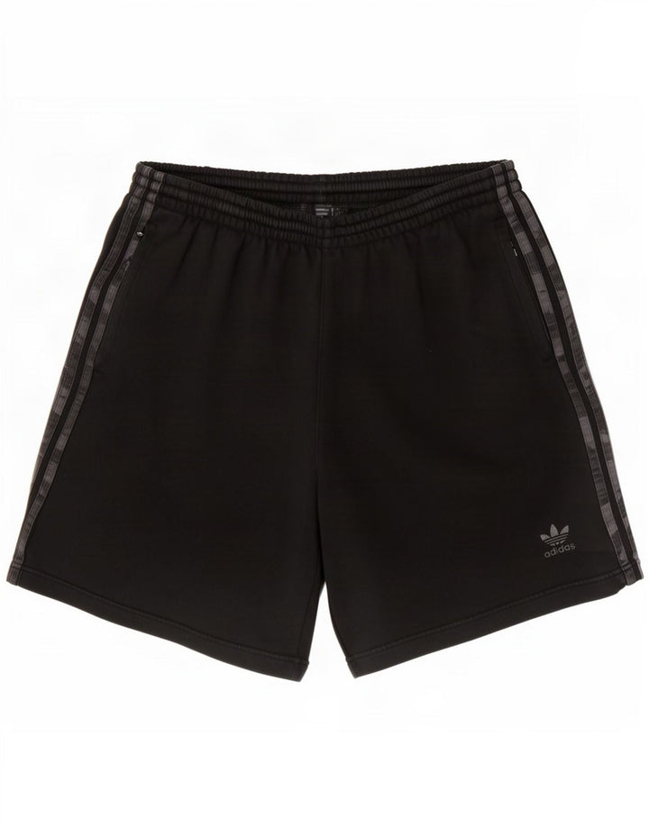 Pantaloni scurți sport pentru bărbați Adidas 2XL, bumbac negru