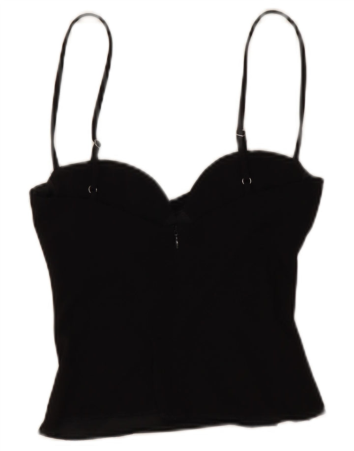 Top Crop pentru femei Zara UK 6 XS Negru