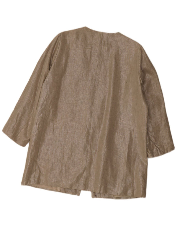 Jachetă pentru femei Zara cu mâneci 3/4, UK 14 XL, in bej