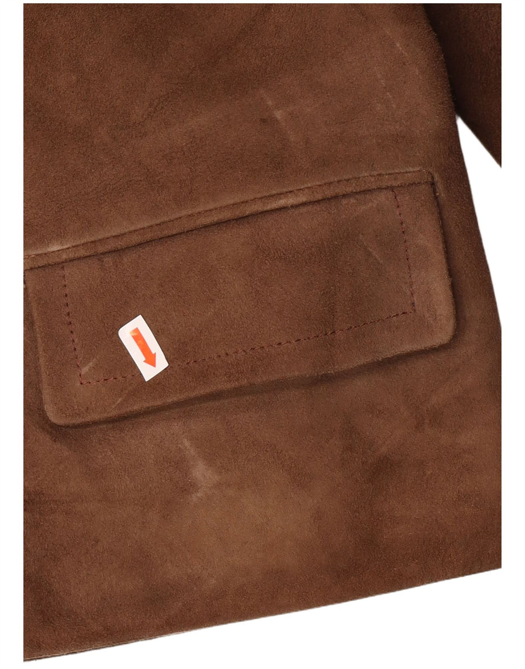 Jachetă vintage pentru femei de piele intoarsa UK 12 maro mediu