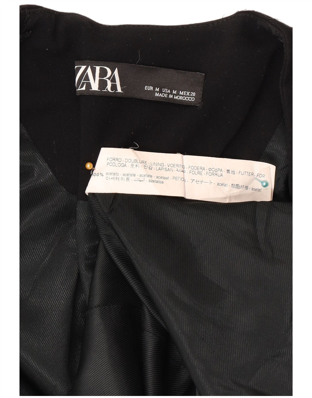 Blazer pentru femei Zara UK 12 Medium Black