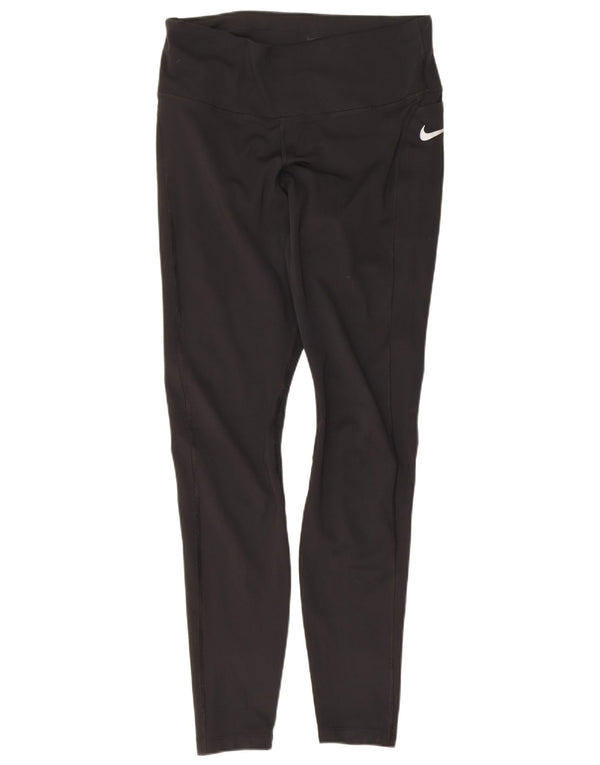 Leggings Dri Fit Nike pentru femei UK 12 Poliester mediu negru
