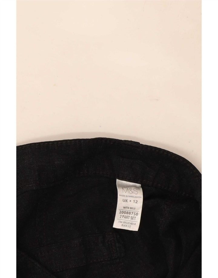 Pantaloni Capri pentru femei Marks & Spencer UK 12 Medium W32 in negru
