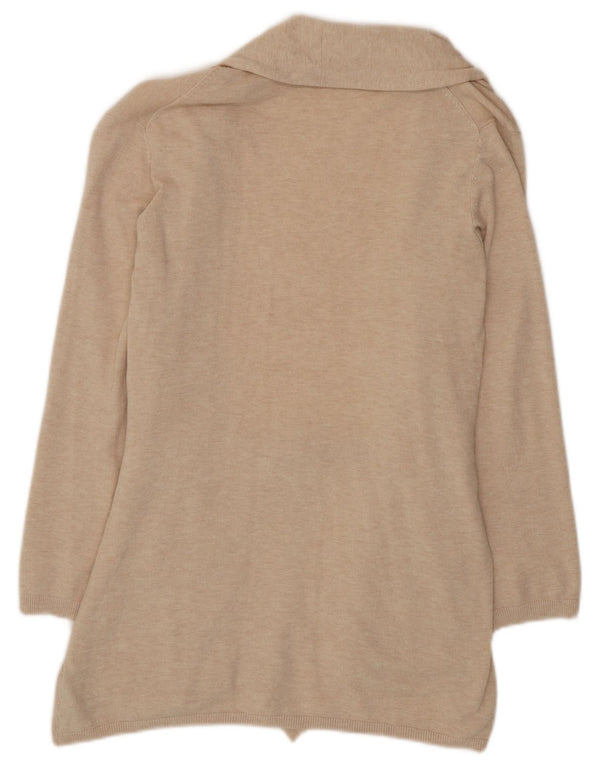 Pulover cardigan pentru femei Zara UK 12 Medium Bej Viscoza