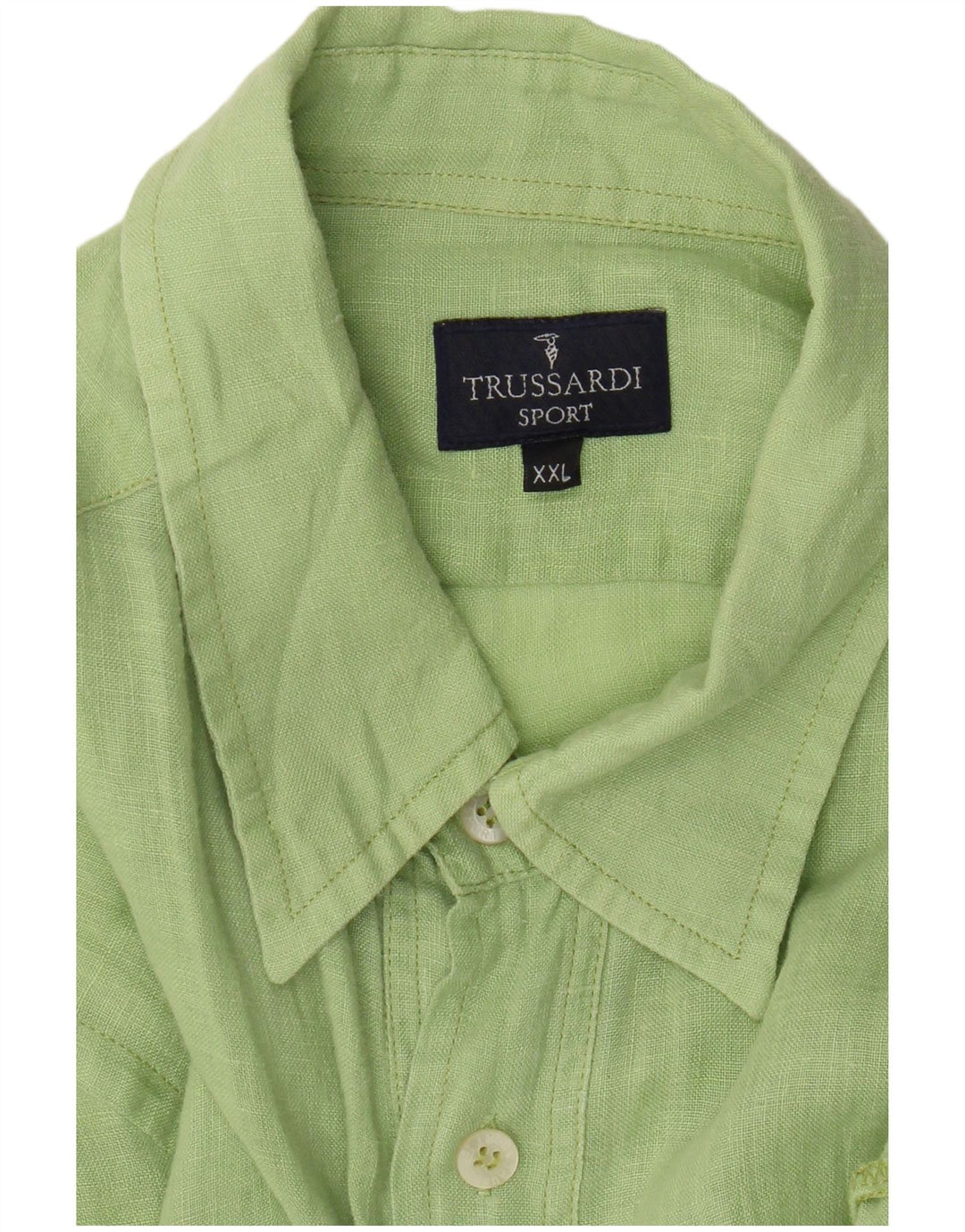 Cămașă cu mânecă scurtă pentru bărbați Trussardi 2XL verde