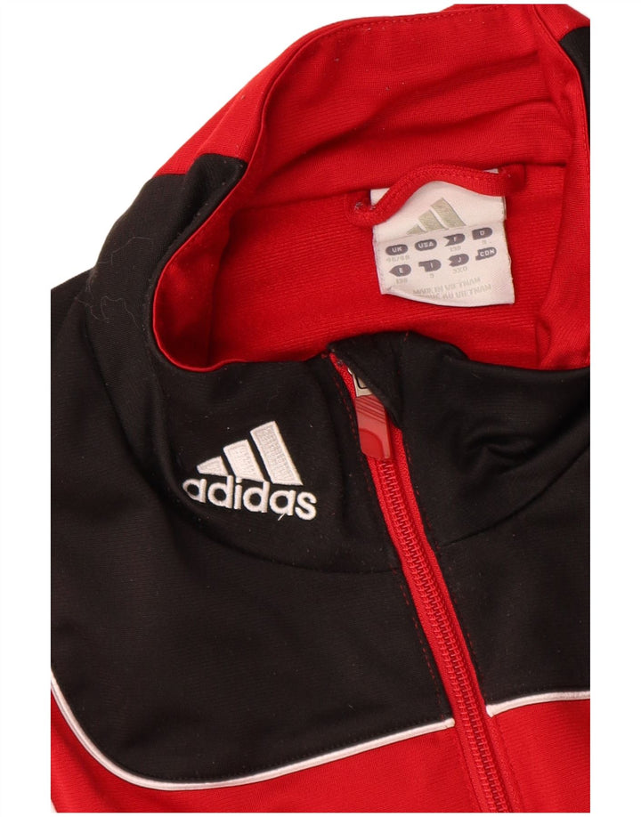 Jachetă de trening pentru bărbați ADIDAS UK 46/48 XL Poliester color bloc roșu