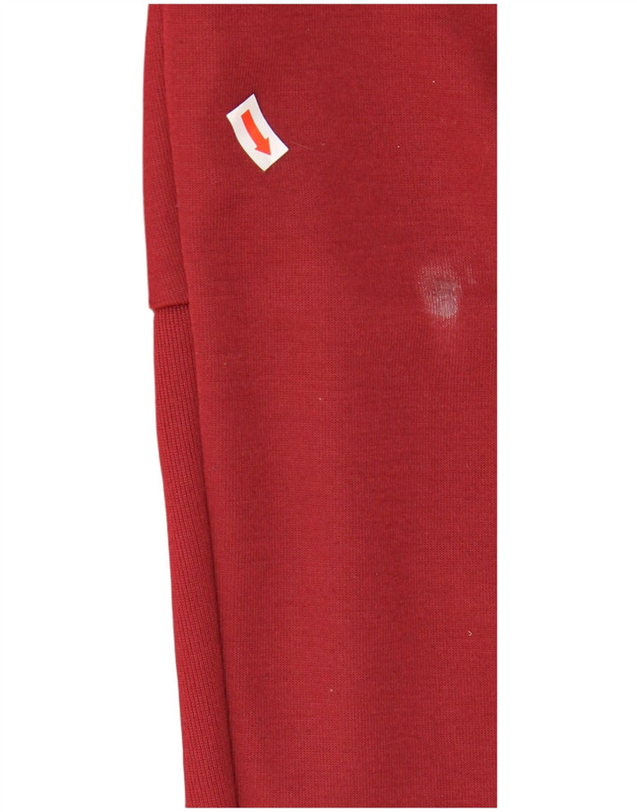 ADIDAS Womens Tracksuit Trousers UK 10 Small  Burgundy Polyester