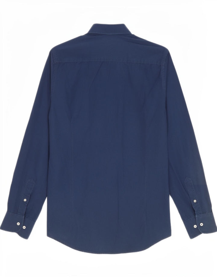 Cămașă Trussardi pentru bărbați Mărimea 39/40 Bumbac bleumarin mediu