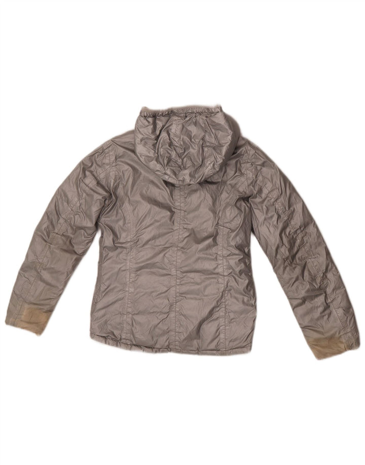 Jachetă căptușită reversibilă pentru fete K-Way 9-10 ani poliester argintiu