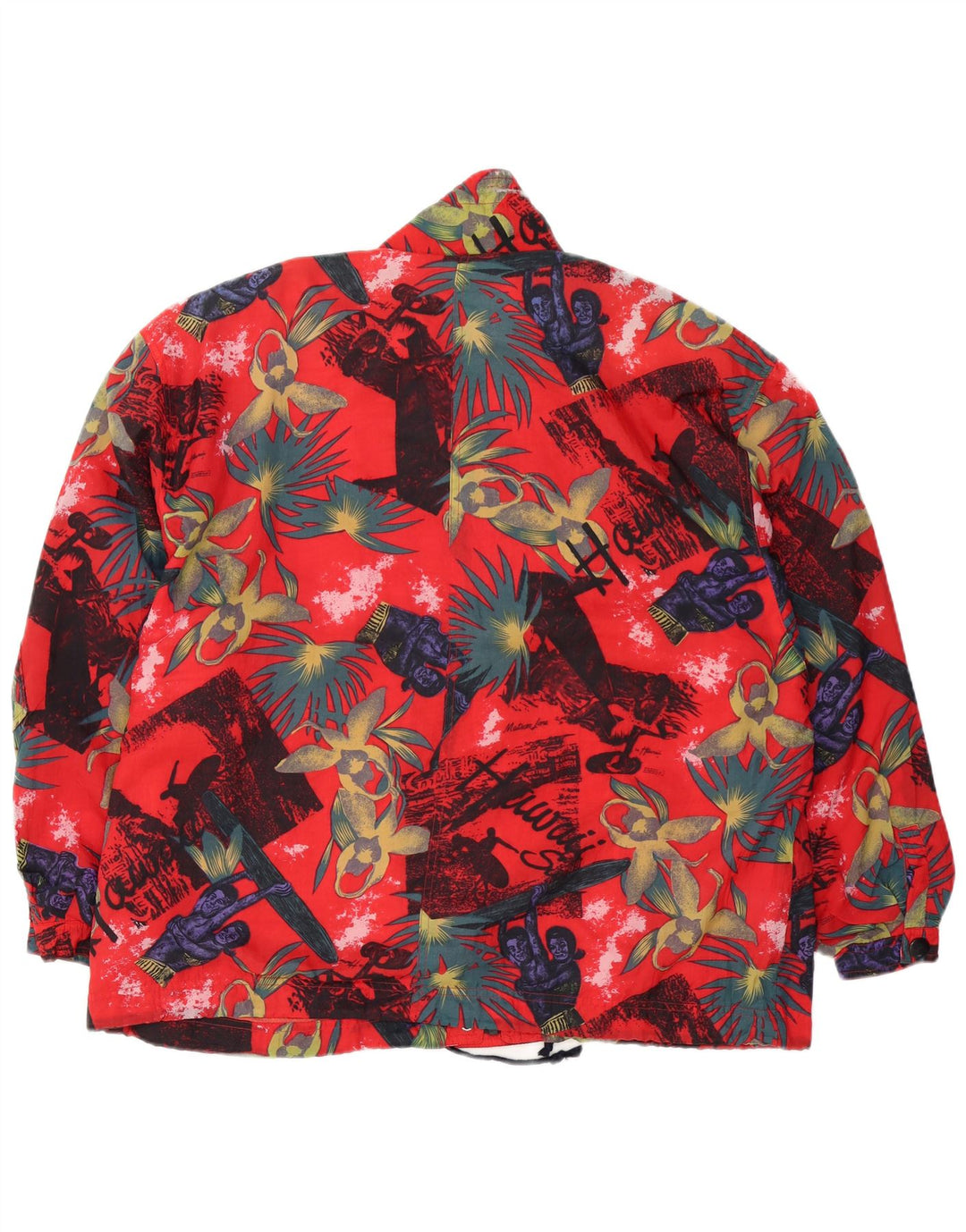 Jachetă de vânt supradimensionată pentru femei Gil Bret UK 14 Large Red Floral