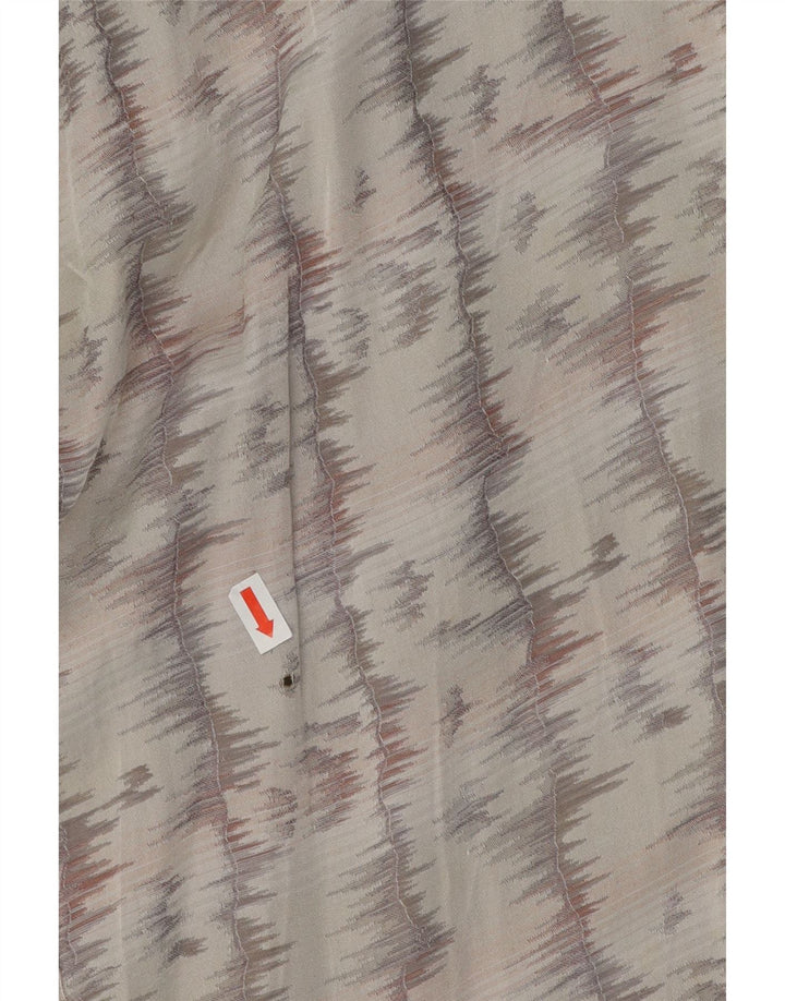 VINTAGE Mens Shirt Large Grey Striped Acetate Vintage Vintage and Second-Hand Vintage from Messina Hembry 