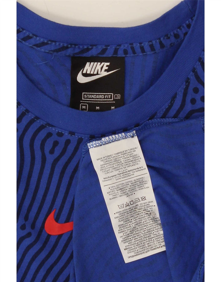 Tricou pentru bărbați Nike Standard Fit Top Medium Blue Geometric Bumbac