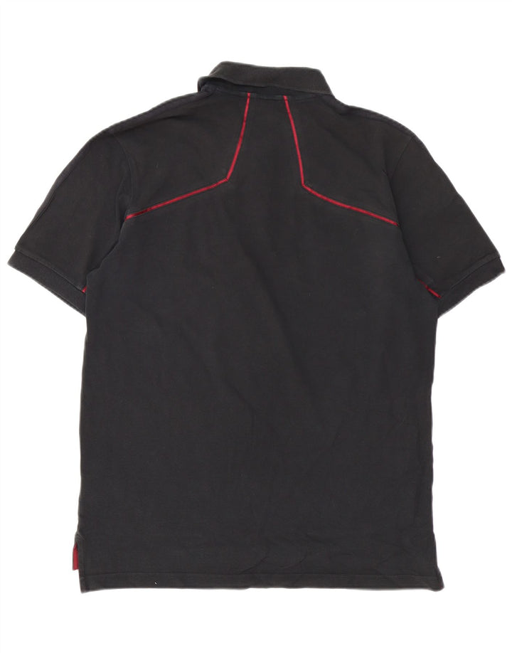 Tricou polo Adidas pentru bărbați, bumbac mediu negru