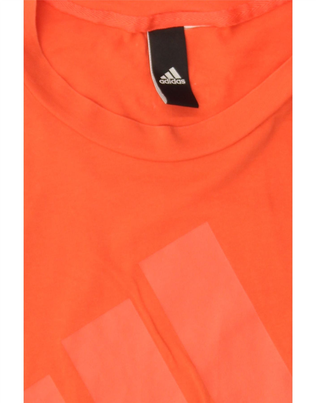 ADIDAS Womens Graphic T-Shirt Top UK 12 Medium Orange Vintage Adidas and Second-Hand Adidas from Messina Hembry 