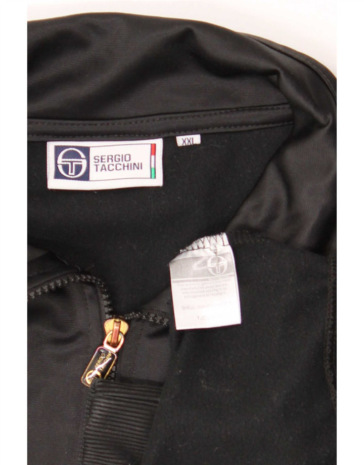 Jachetă de trening pentru bărbați Sergio Tacchini, 2XL, poliester negru