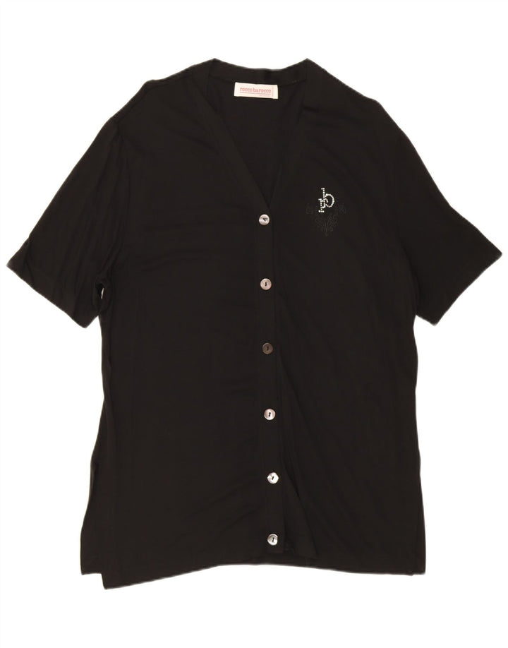 Bluză Roccobarocco Femei Top IT 48 XL Rayon negru