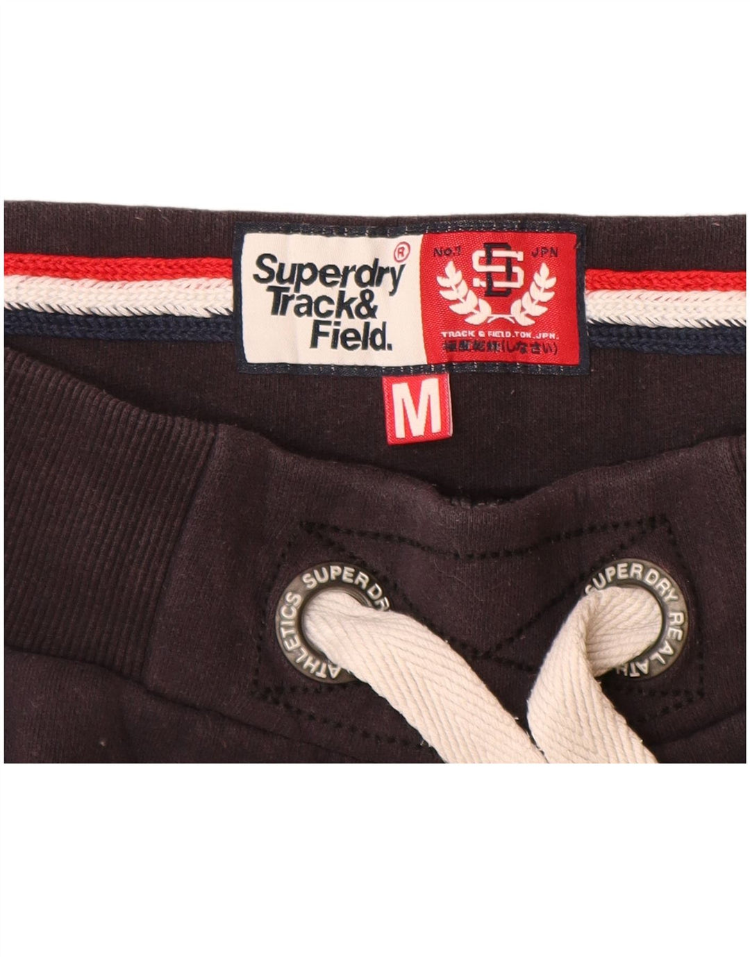 SUPERDRY Pantaloni scurti de sport grafic pentru femei UK 12, bumbac gri mediu