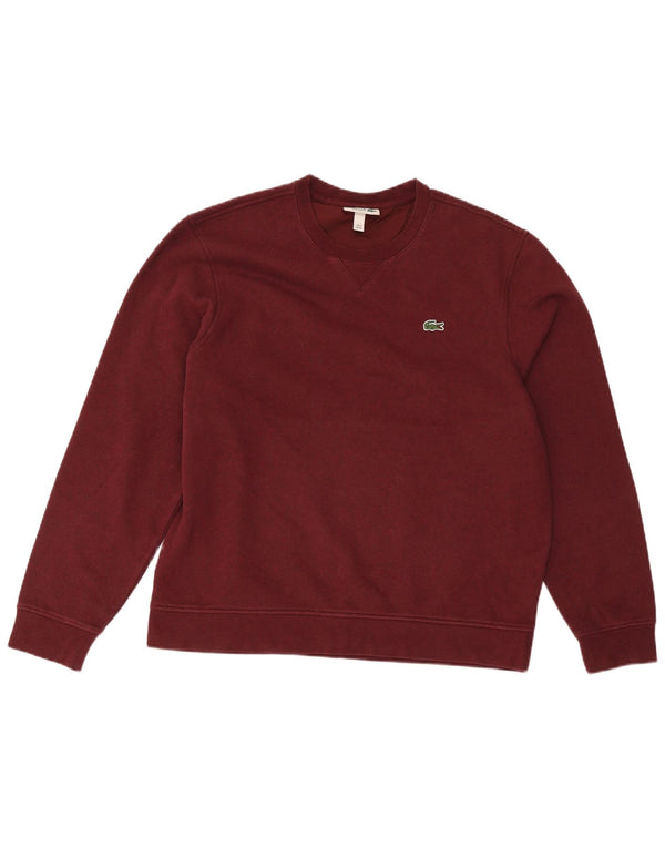 Pulover pentru bărbați Lacoste Mărimea 6 XL Bumbac Burgundy