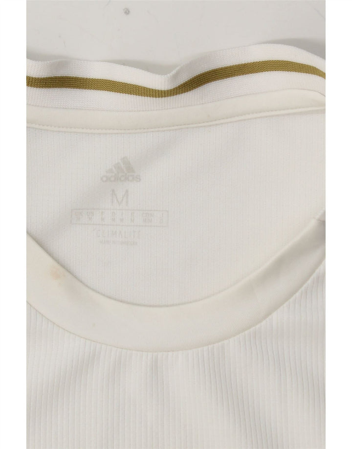 Tricou grafic ADIDAS Real Madrid pentru bărbați Top Medium Alb Poliester