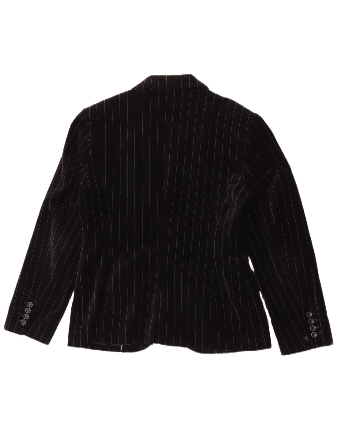 Sacou blazer din catifea pentru femei Esprit, cu 2 nasturi, UK 14, mare, negru, cu dungi