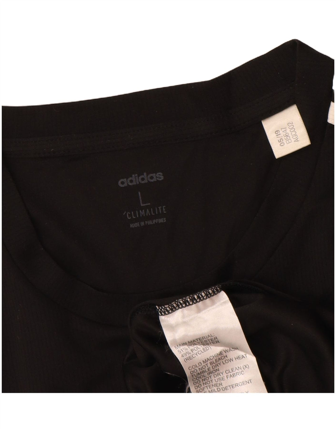 Adidas Climalite Top cu mânecă lungă, mare, negru