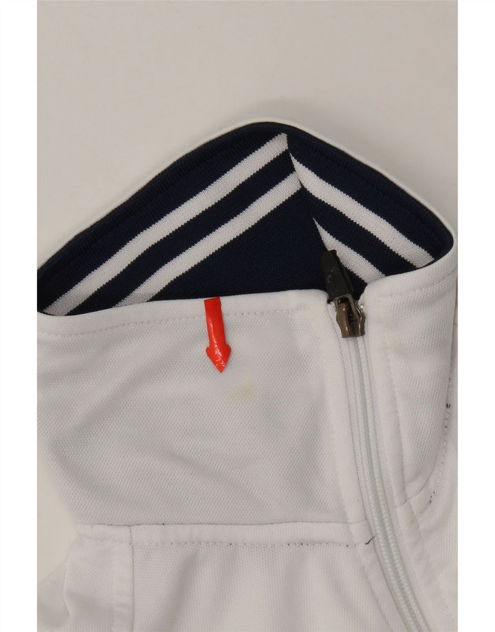 Jachetă de top pentru trening grafic Asics pentru băieți 7-8 ani, alb, color block