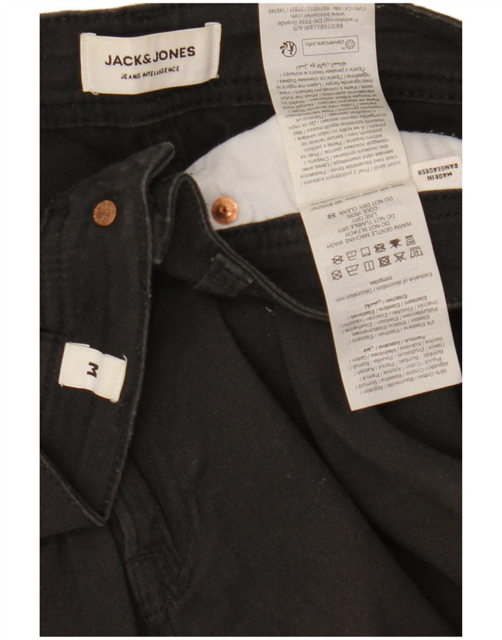 Jack & Jones Pantaloni scurți obișnuiți pentru bărbați, mediu W32, bumbac negru