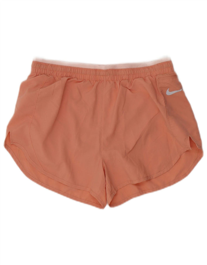 Pantaloni scurti sport Nike pentru femei UK 12 Poliester cu dungi roz medii