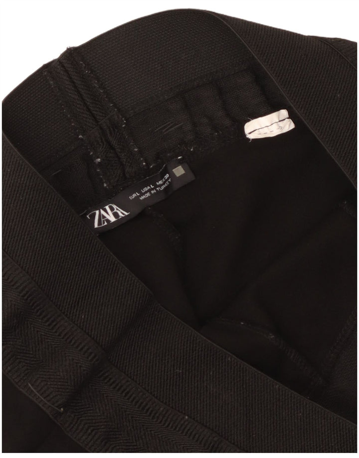 Leggings crop pentru femei Zara UK 14 Large Black