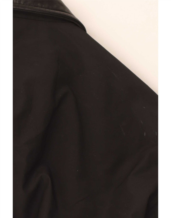 Palton pentru bărbați Hugo Boss EU 52 XL negru policlorid