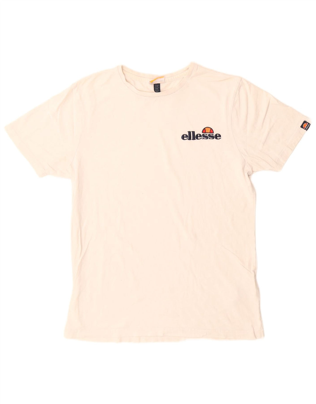 Tricou grafic pentru bărbați Ellesse Top mare din bumbac alb