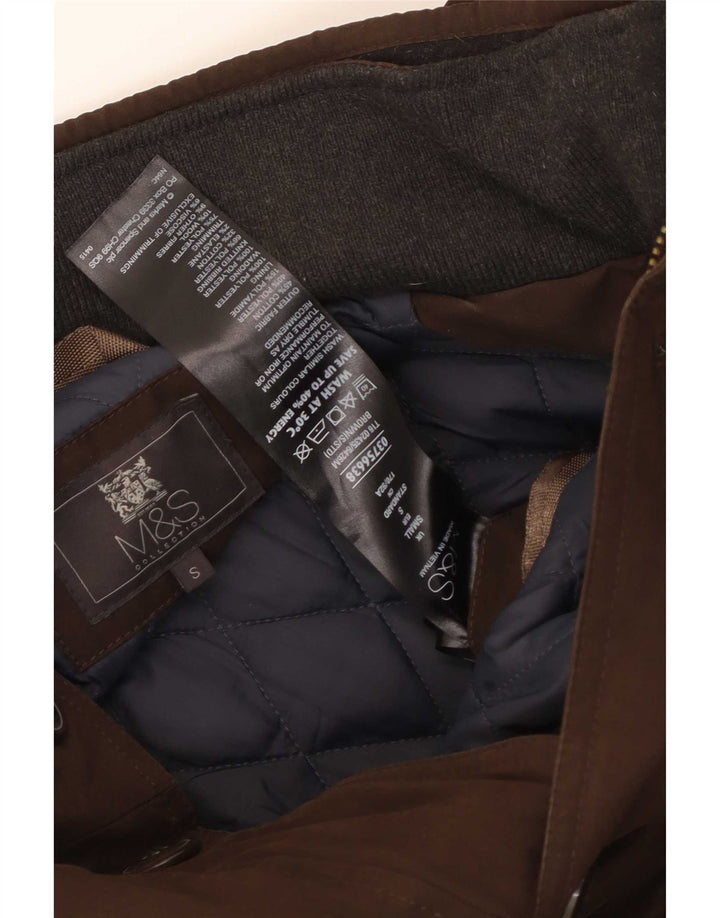 Palton căptușit pentru bărbați Marks & Spencer UK 36 mic, maro, bumbac