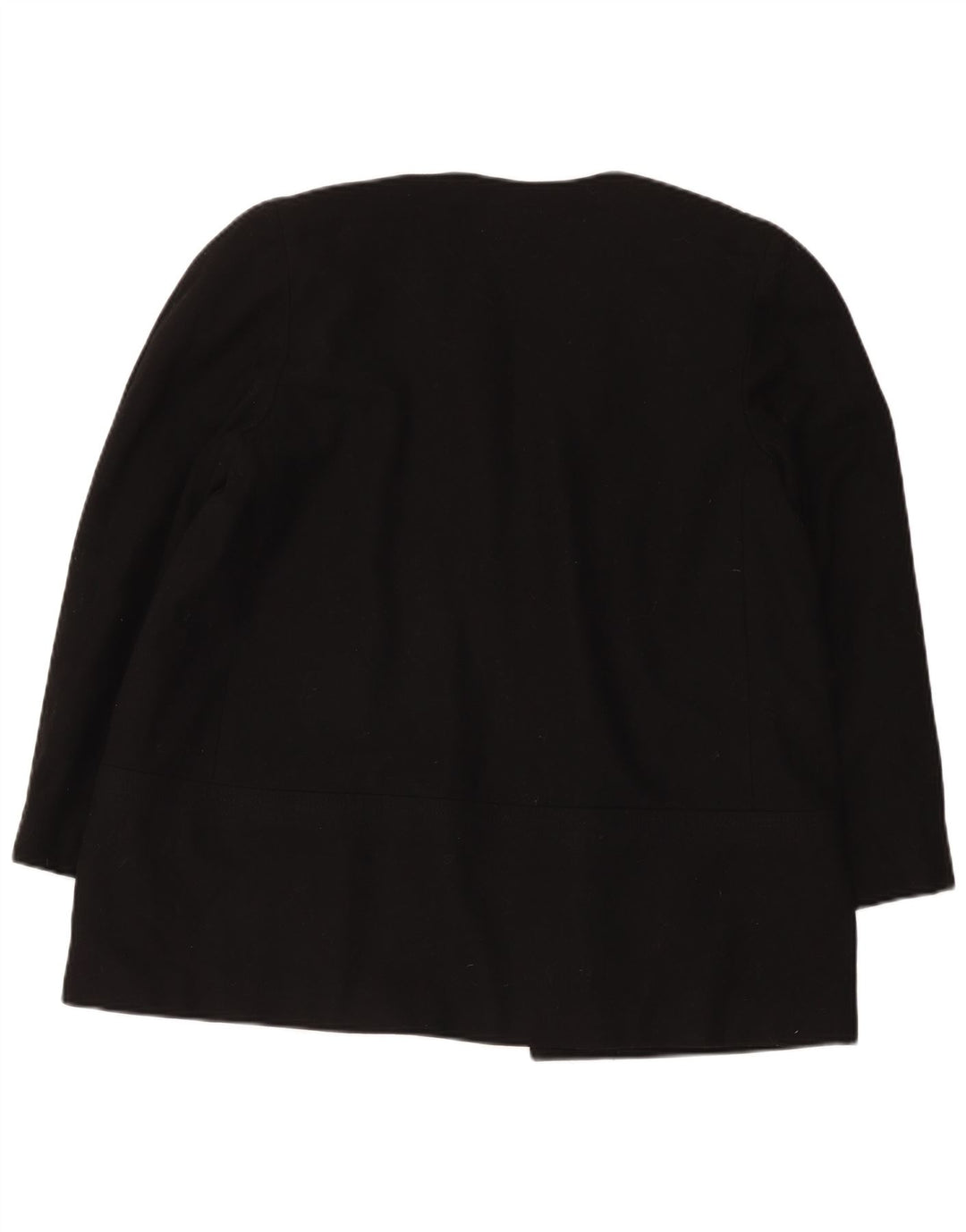 Jachetă blazer deschisă pentru femei Luisa Spagnoli UK 14 Lână neagră medie