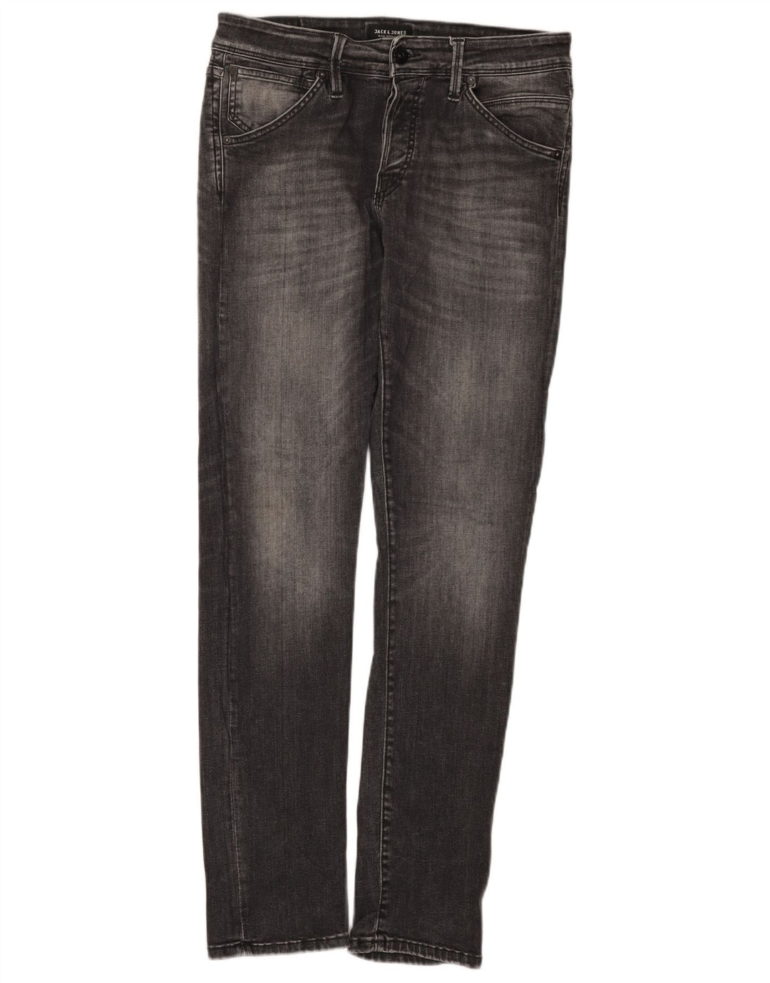 Blugi slim pentru bărbați Jack & Jones W31 L32 bumbac gri