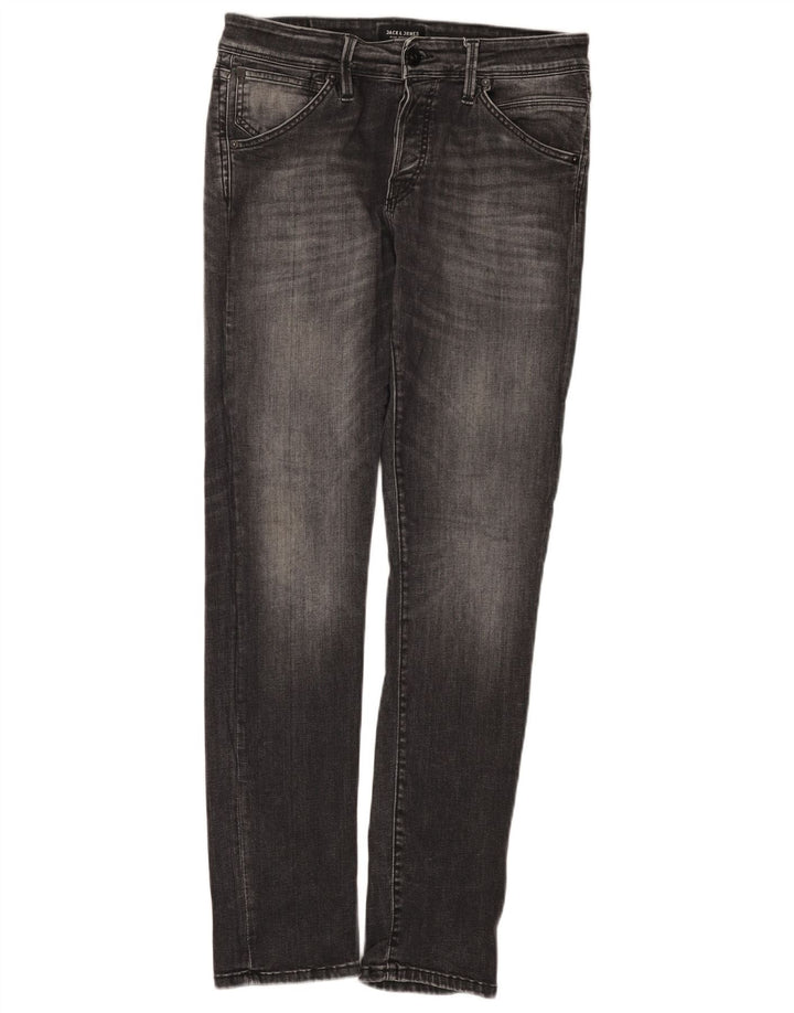 Blugi slim pentru bărbați Jack & Jones W31 L32 bumbac gri