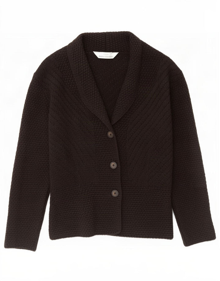 Pulover cardigan pentru femei Marks & Spencer UK 12 Lână maro medie