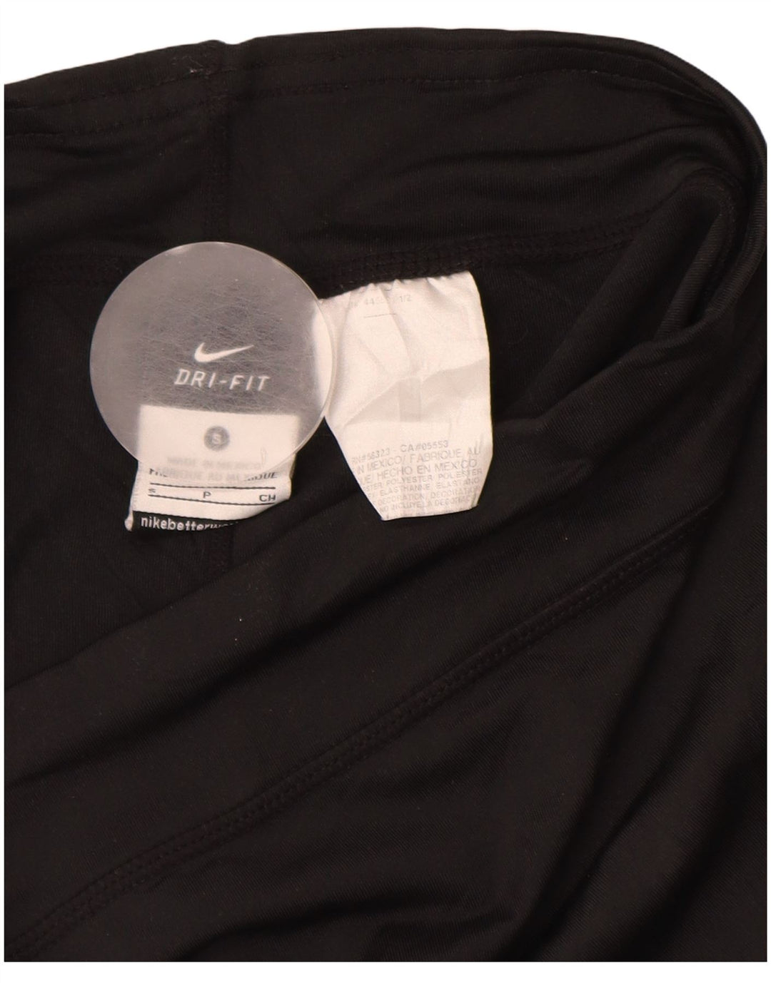 Pantaloni scurti sport NIKE Dri Fit pentru femei UK 10 Poliester negru mic